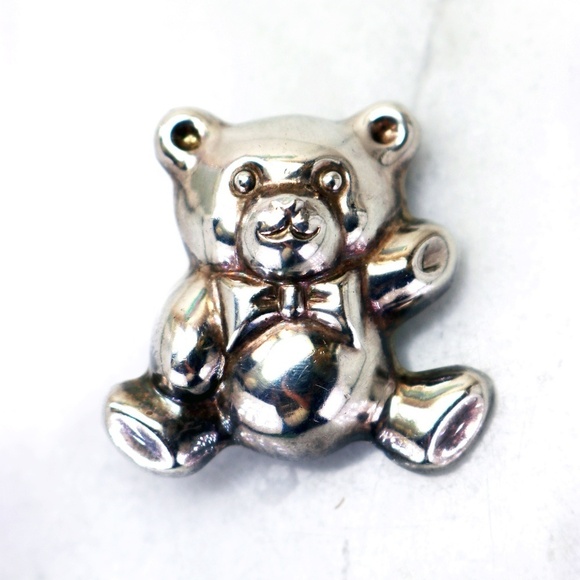 Jewelry - Vintage Sterling Silver Teddy Bear Brooch